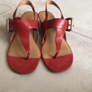 Sandals worn once. None of those ugly toe prints